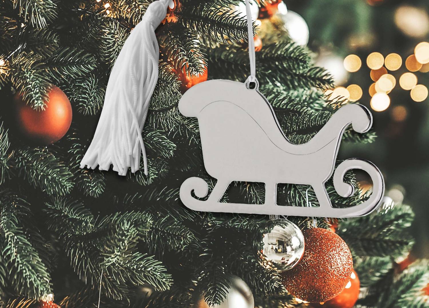 Creative Gifts International - Sleigh Ornament with Tassel