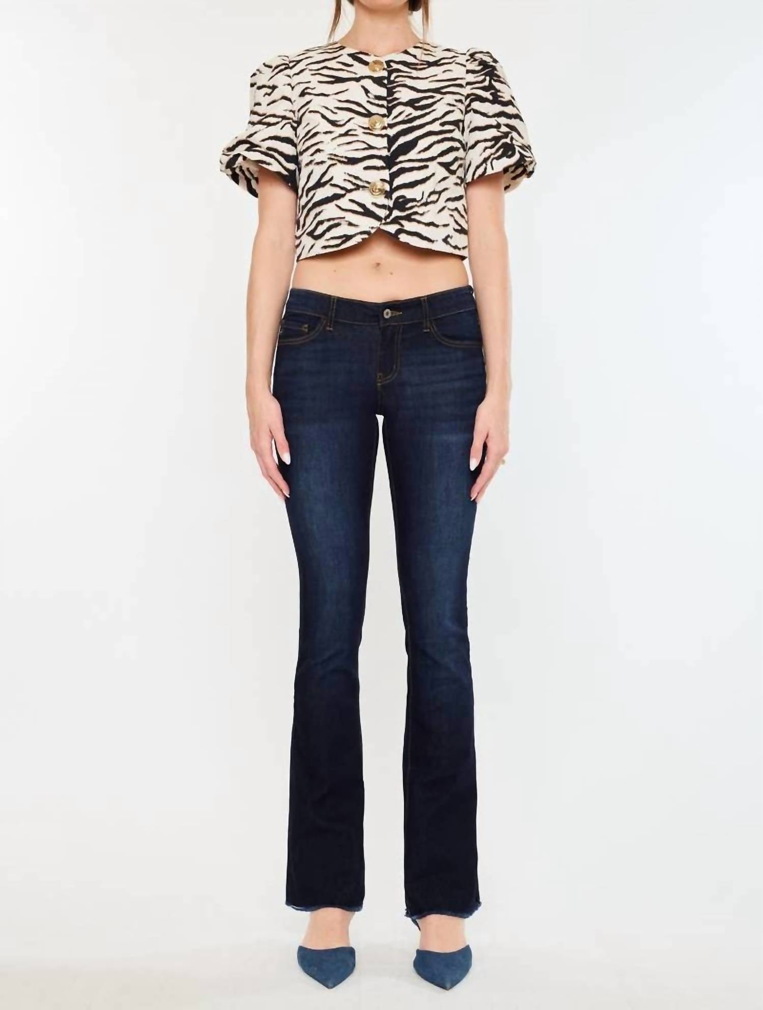 Kancan - Low Rise Bootcut Jeans