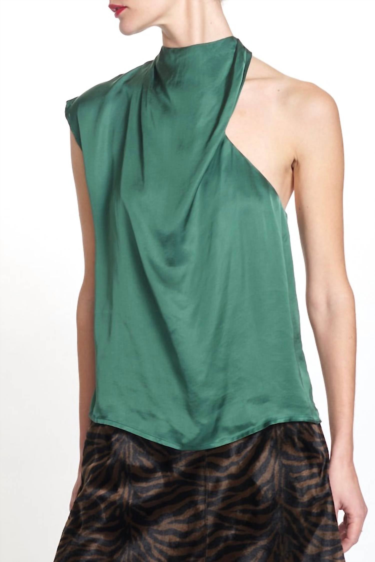 Corey Lynn Calter - Sage Silk Blouse