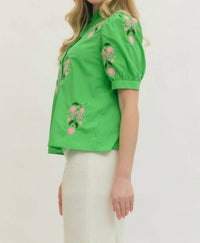 Entro - Puff Sleeve Top