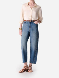 Vanessabruno - Caleb High Waisted Barrel Cut Jeans