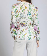 Apny - Women's Split Neck Blouse