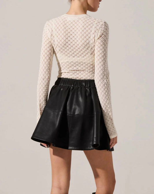 Astr - Dex Textured Sweater Top