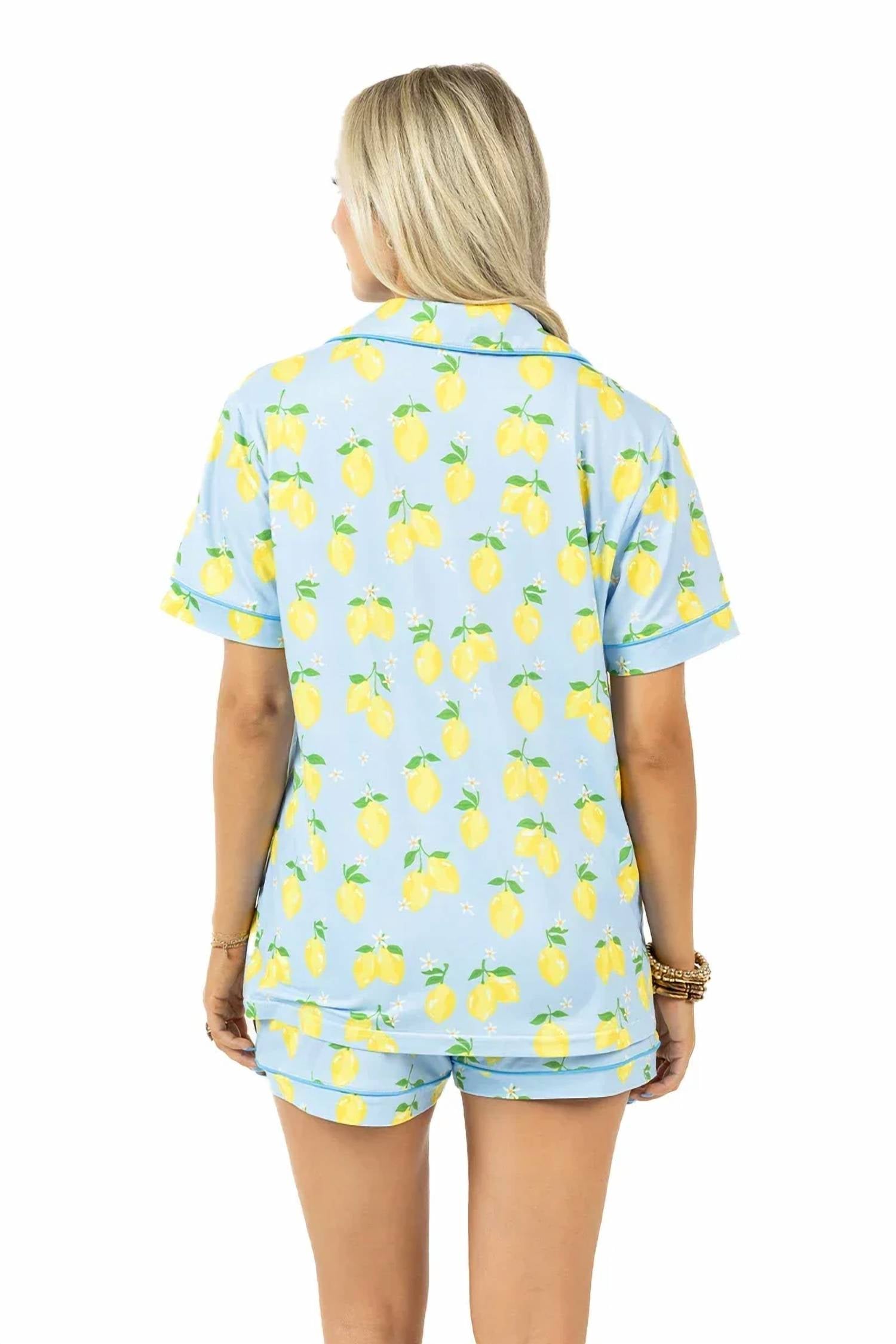Katydid - Zesty Lemons Two Piece Pajama Set