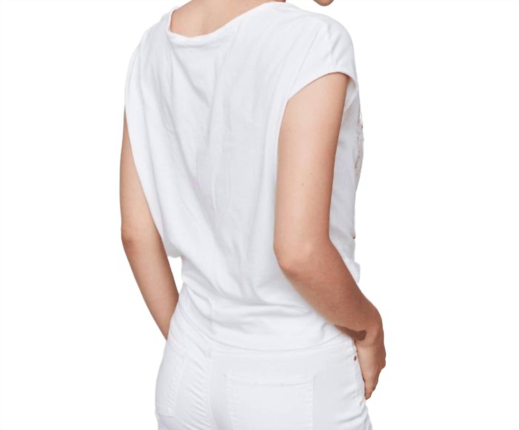 Charlie B - Cap Sleeve Front Knot Top