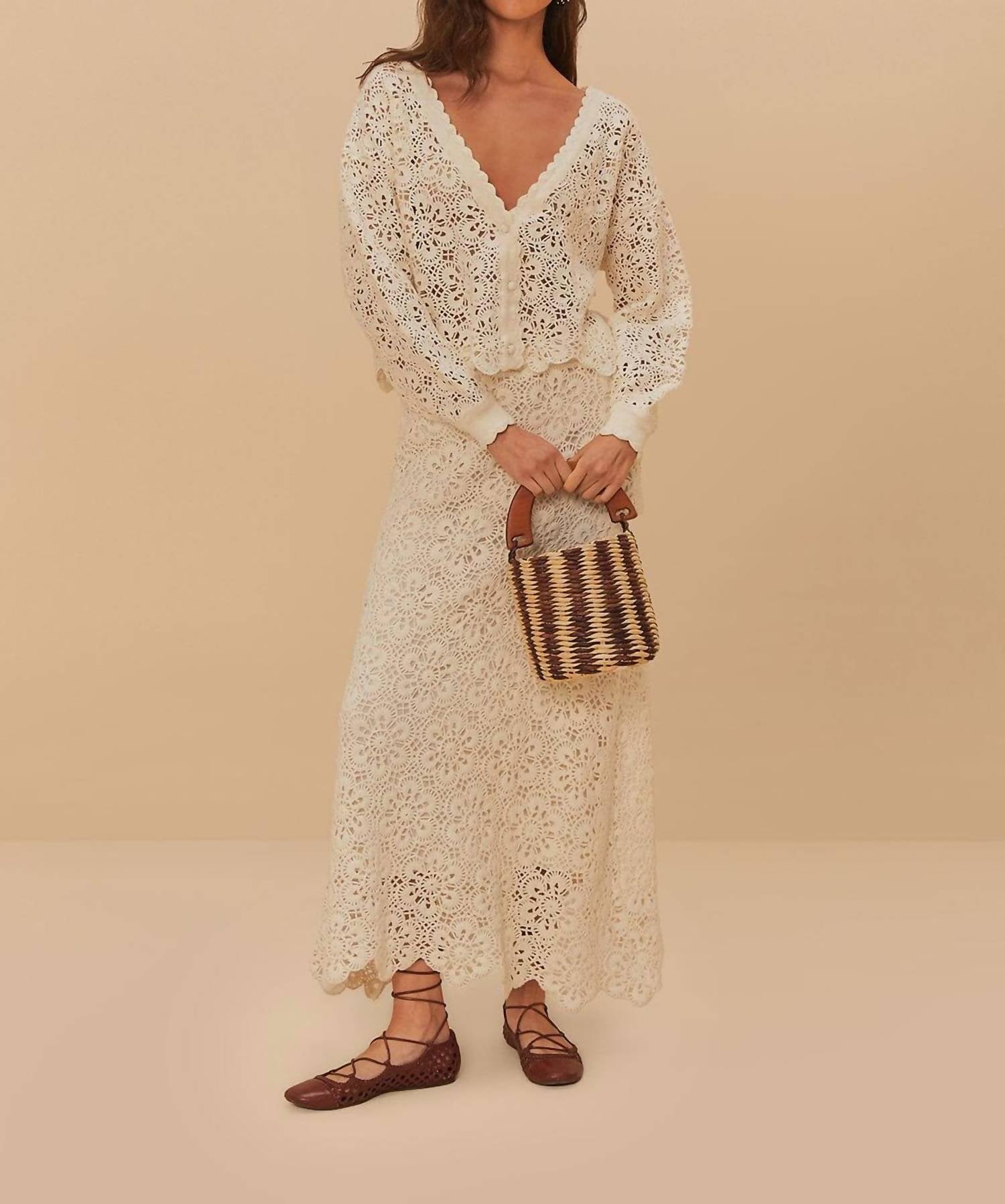 Farm Rio - Flower Crochet Skirt