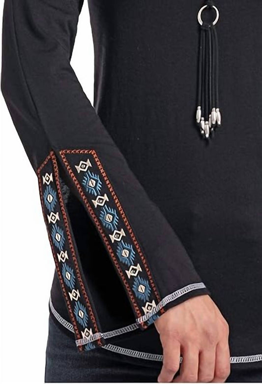 Panhandle - Long Sleeve Cold Shoulder Shirt