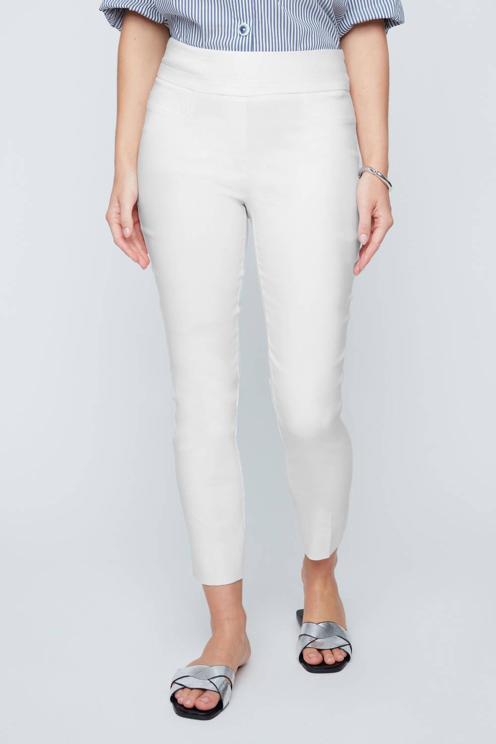 Renuar Lover Crop Pant in oyster - women's pants