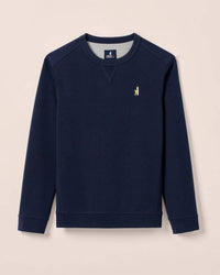 JOHNNIE-O Boy's Reilly Jr. Crewneck Sweatshirt in navy - kids' shirt