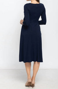 Kmw - Side Tie Midi Dress