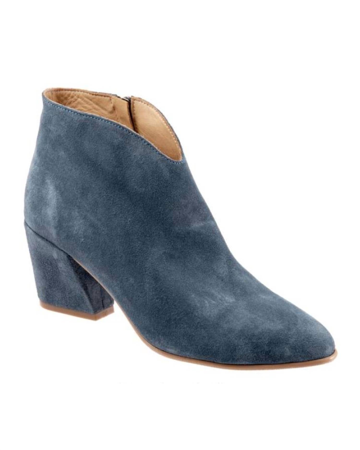 bueno Women's Sophie Boots in indigo suede - women's shoe