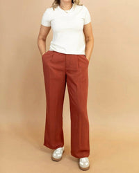 Tea N Rose - Women's Frankee Linen Trouser
