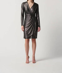Joseph Ribkoff - NOVELTY KNIT LONG SLEEVE SHEATH DRESS