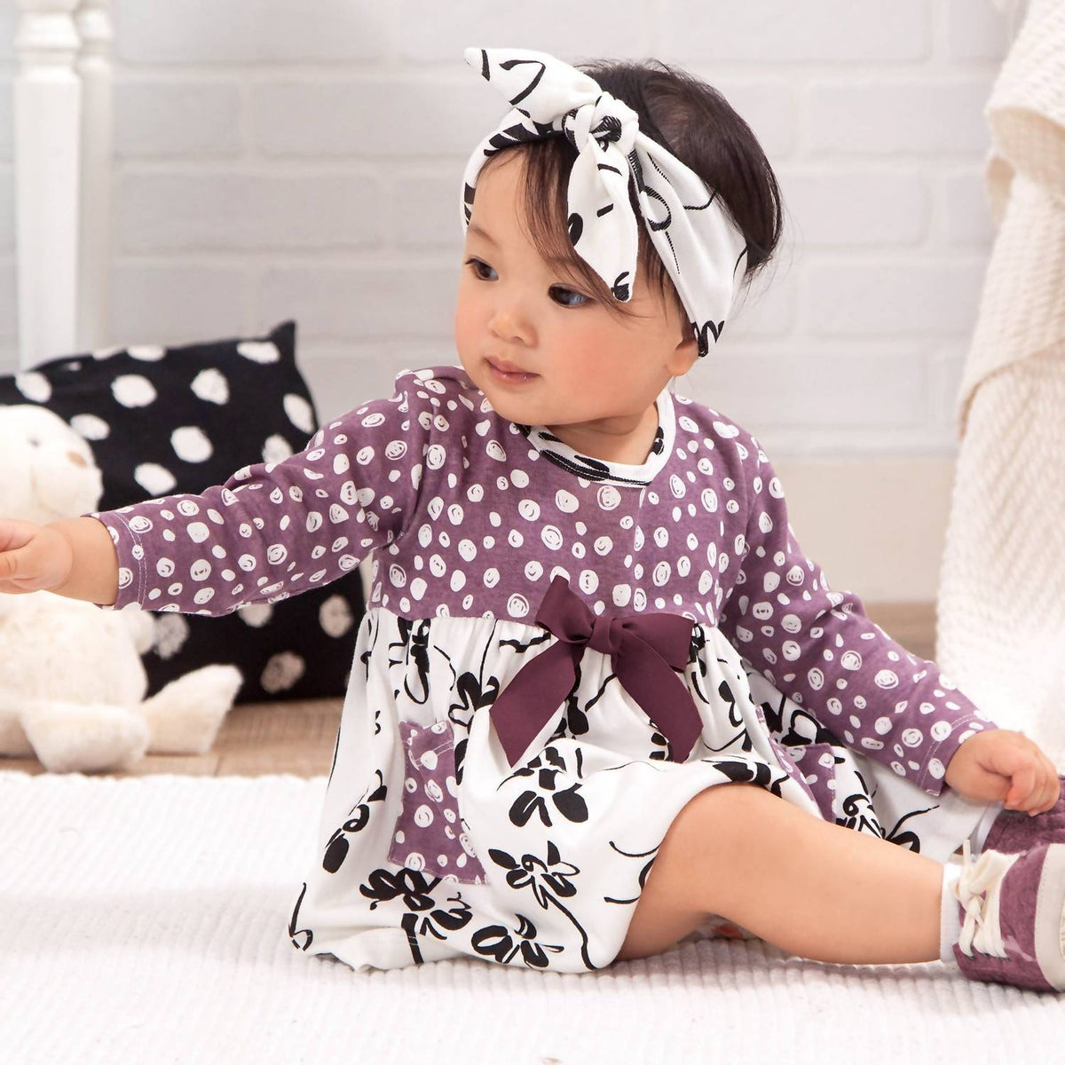 Tesa Babe - Baby Girls Painterly Petals Dress