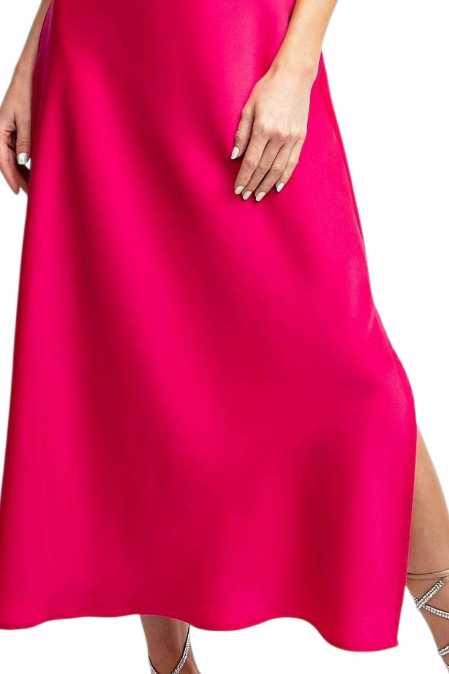 Easel - Cowl Neck Midi Dress