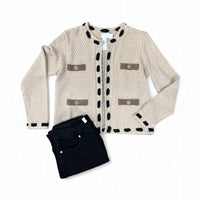L'Agence - Luxe Trimmed Cardigan