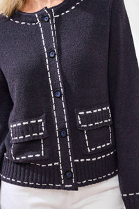 Tribal - Contrast Stitch Cardigan