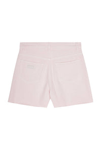 Ganni - Frayed Edge Cotton 5-Pocket Denim Shorts