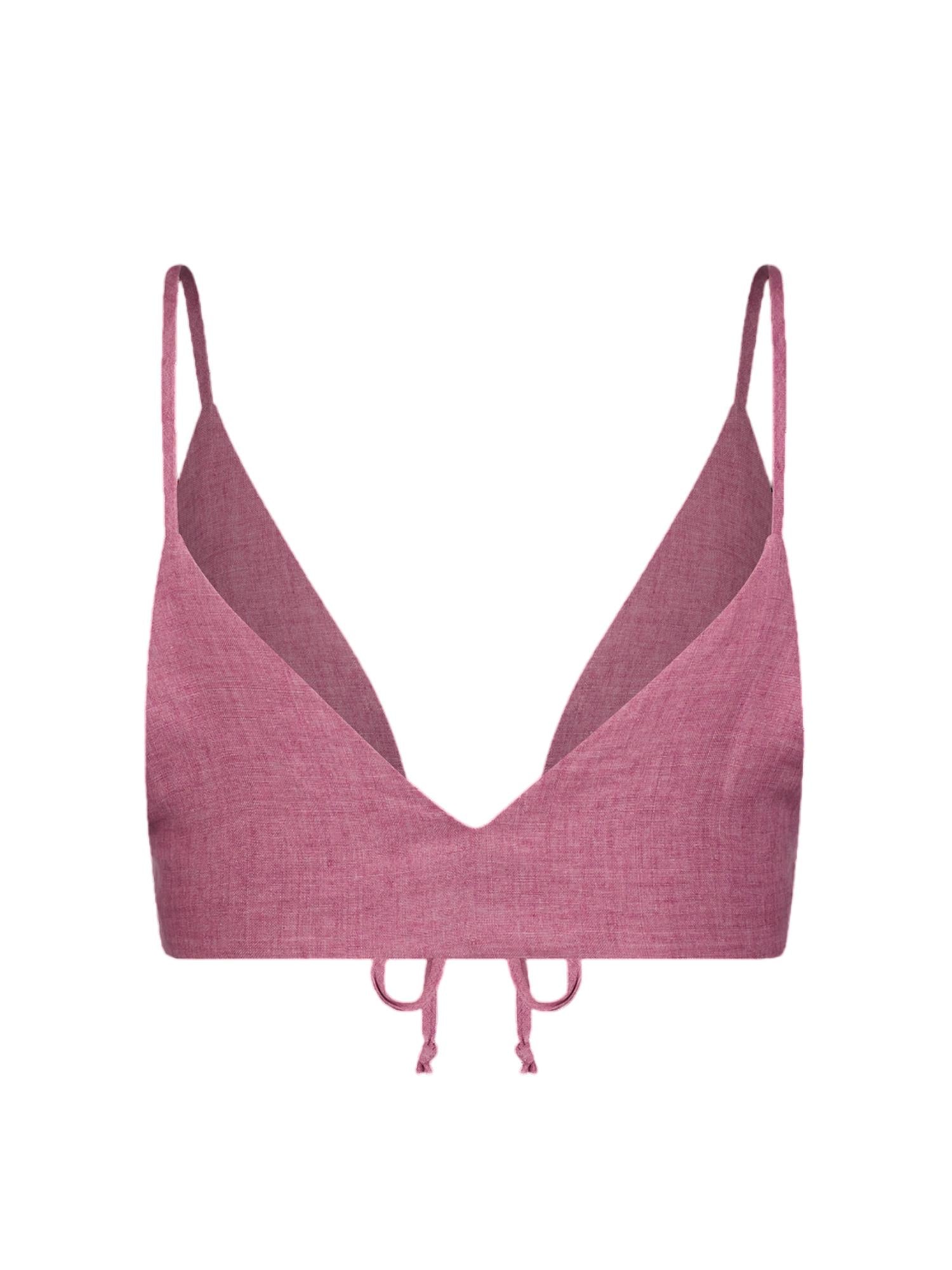 Matthew Bruch - Women's Triangle Tie Front Crop Top