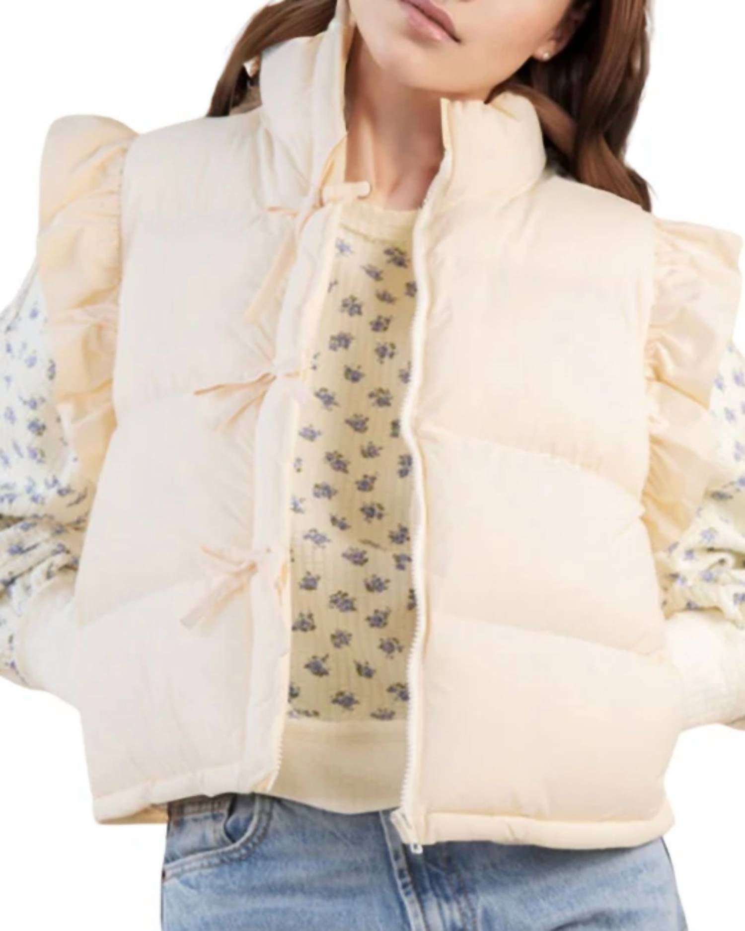 Very J - Puffer Bow Vest
