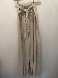 Apricot - Wide-leg Linen Blend Trouser