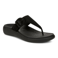 VIONIC Women's Activate Rx Sandals in black suede - women's sandal - detail view