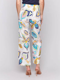 Charlie B - Printed Cropped Straight Leg Pants