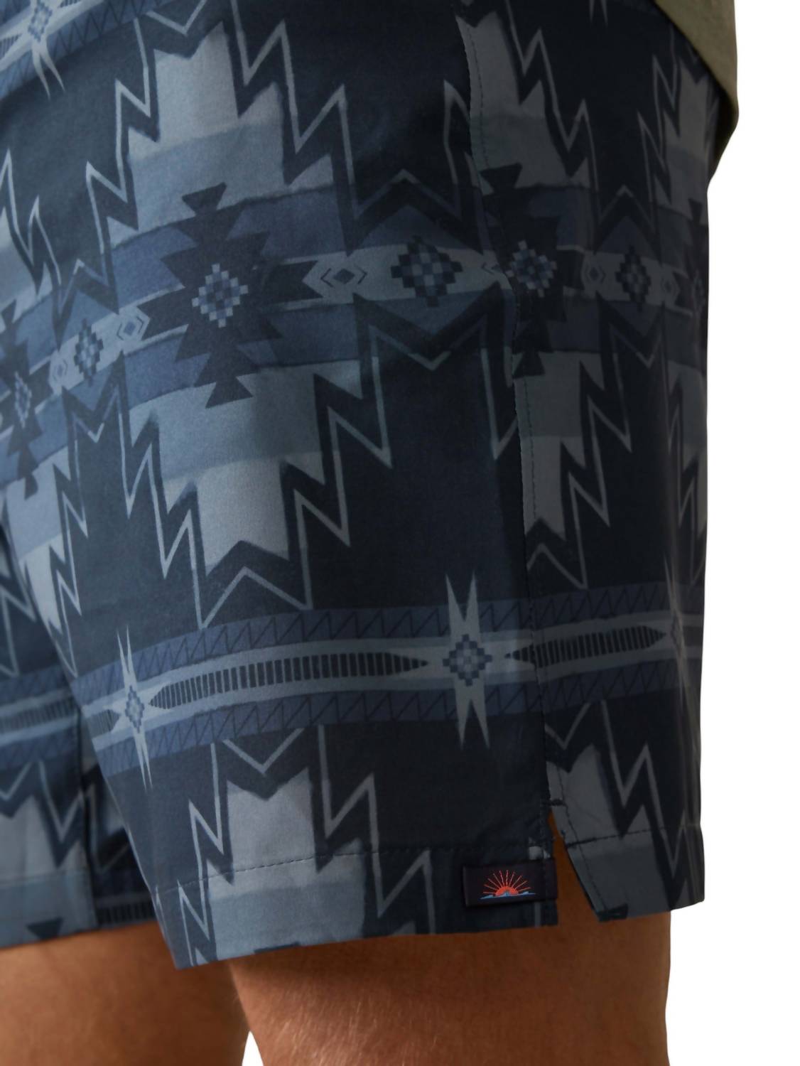 Faherty Doug Good Feather's Shorelite Shorts in night navy stars - men's shorts - view 4