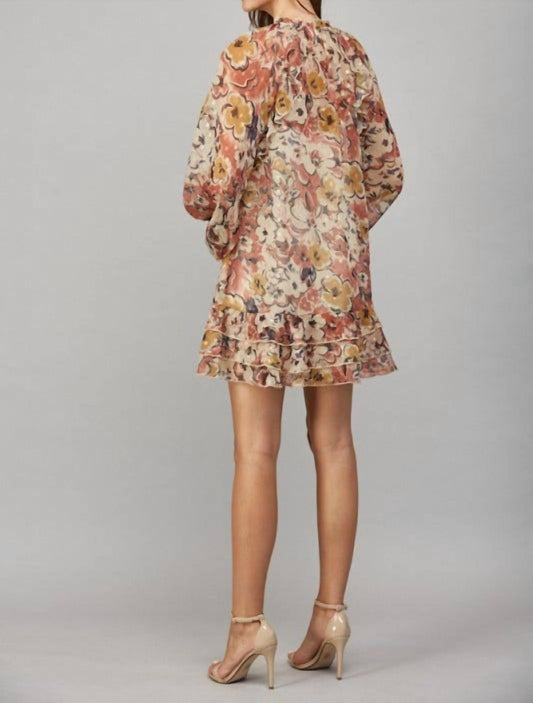 Fate By Lfd - Floral Cascading Ruffle Dress