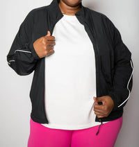 Mono B - Packable Mock Neck Running Jacket