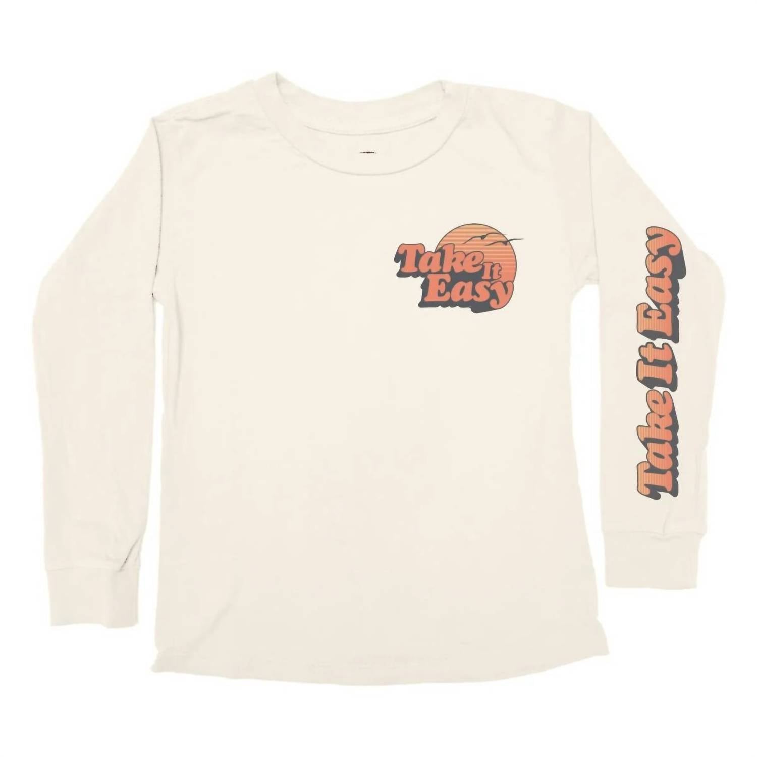Tiny Whales - Boy's Take It Easy Long Sleeve Tee