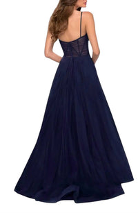 La Femme - Illusion A-line Tulle Ballgown Dress