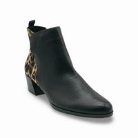 J. Renee - Women's Halsie Leopard Print Booties