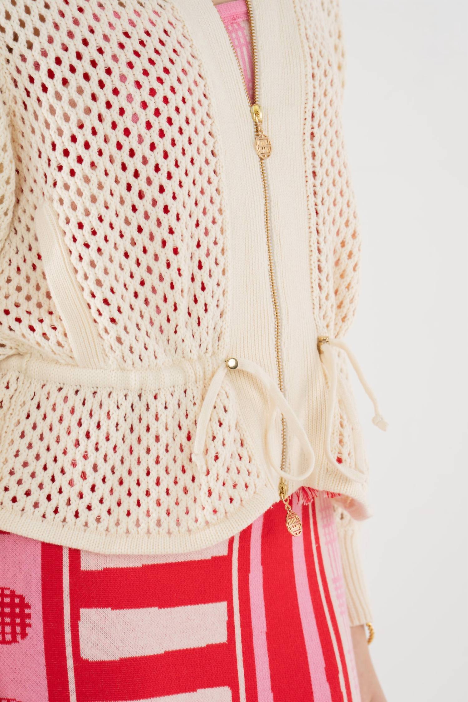 Emily McCarthy Bailey Bomber Jacket in white - women's jacket - view 4
