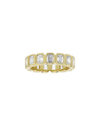 Diana M Jewels - Women's Radiant 6 Carat Diamond Eternity Band