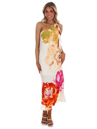 In February - Romance in Bloom Floral Midi Dress