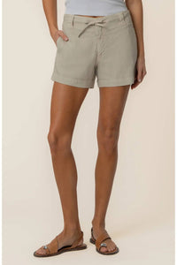Kut From The Kloth - Katie Drawstring Linen Blend Shorts