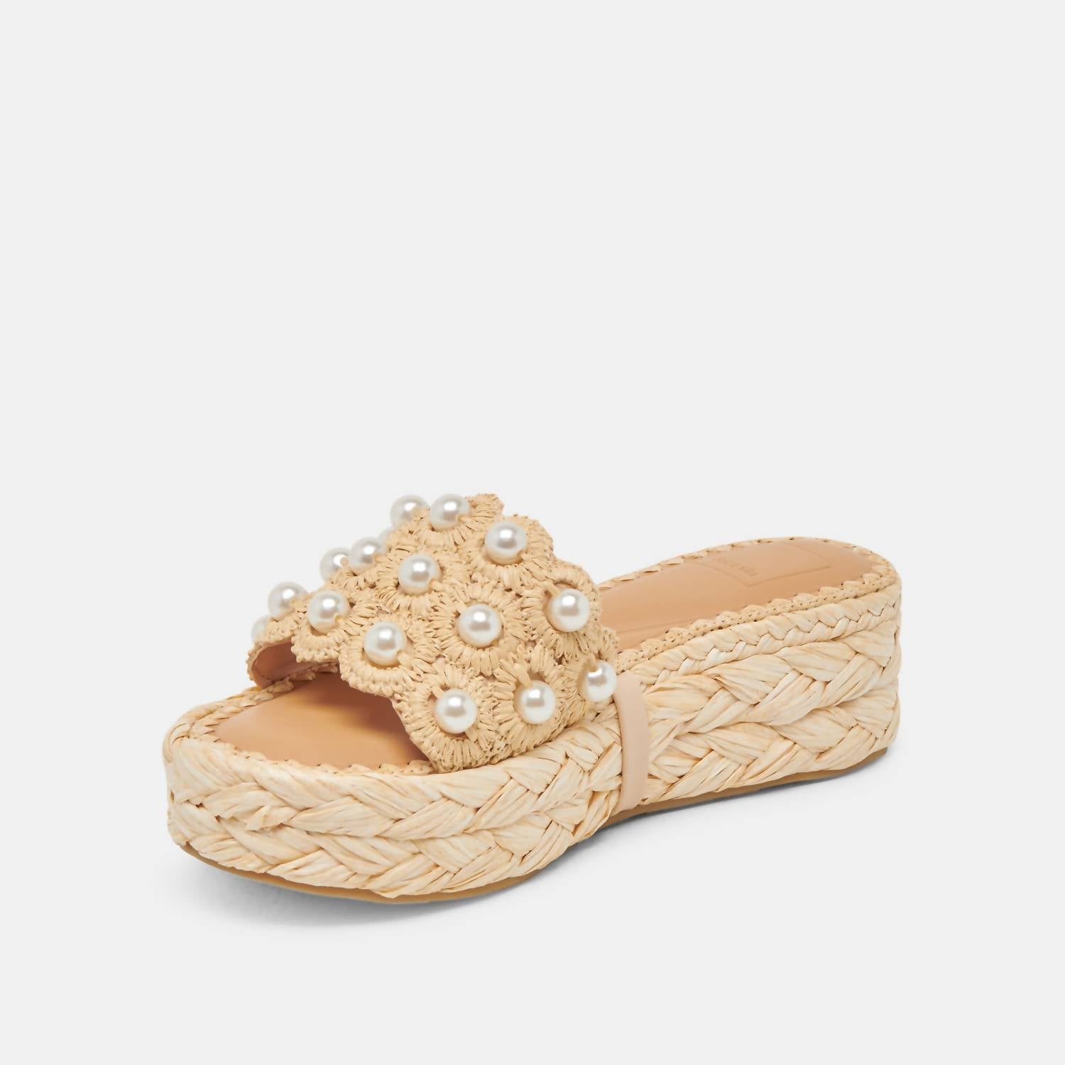 Dolce Vita - Women's Caper Pearl Raffia Platform Sandal