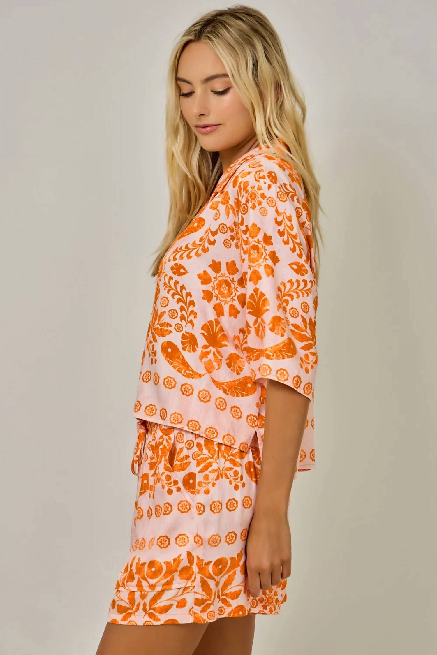 Mystree - Botanical Tribal Print Shirt