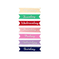 Lilies & Roses - Days of the Week Hair Clips Set