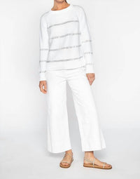 Kinross - Crystal Stripe Crew Sweater