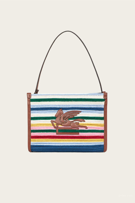 Etro - Women's Striped Fabric Clutch Bag