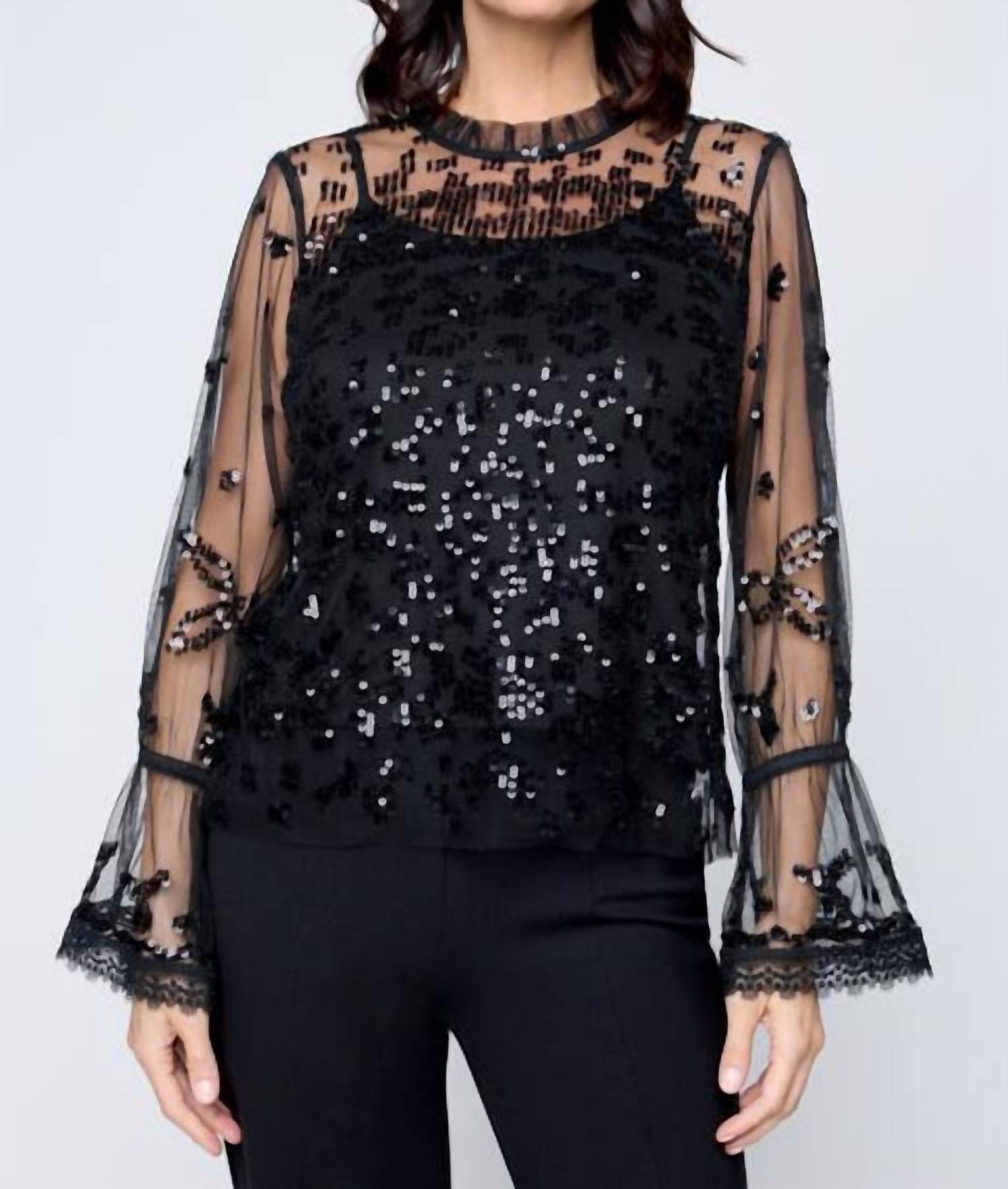 Carre Noir - Sparkle Top
