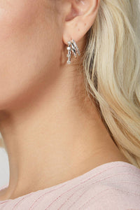 TRIPLE THREAT GEMSTONE HOOPS