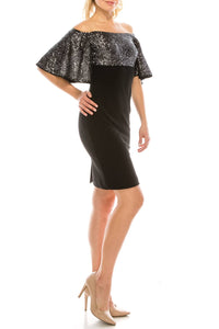 Aidan Mattox - Off-the-shoulder Sequined Crepe Dress
