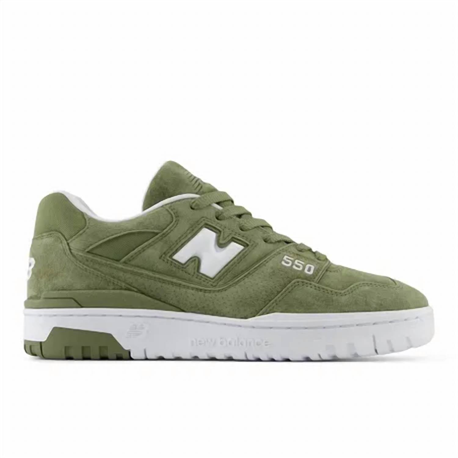 New Balance Men's 550 Sneakers in green white - men's sneaker