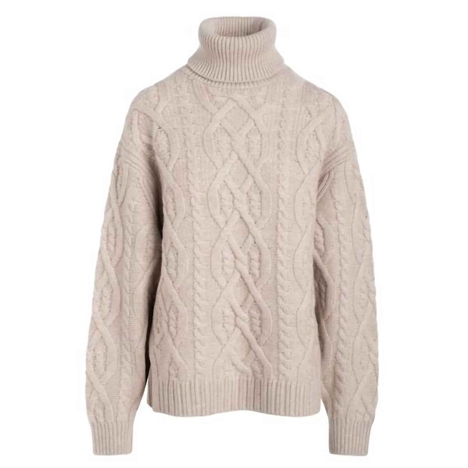 Naadam - Women's Ultra Luxe Cashmino Cable Turtleneck Sweater