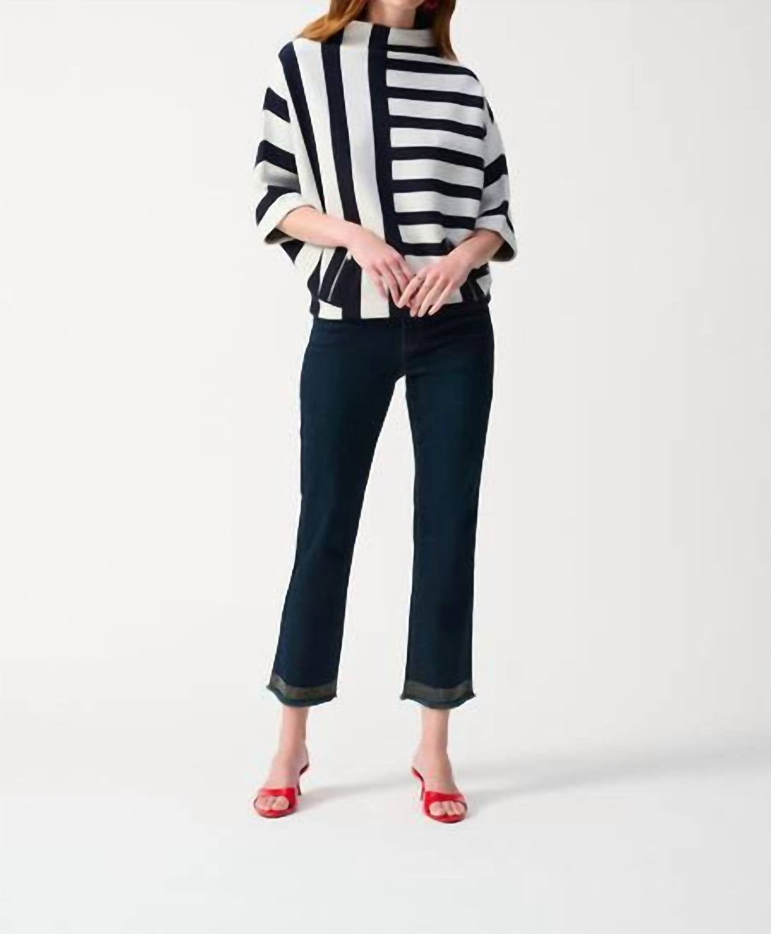Joseph Ribkoff - Sequin Bottom Jean