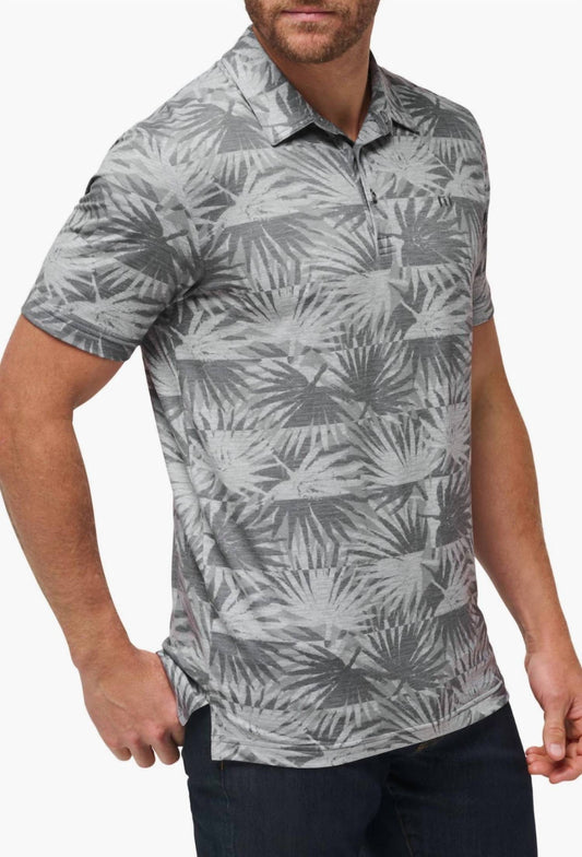 Travismathew - Sign Here Leaf Print Piqué Polo Shirt