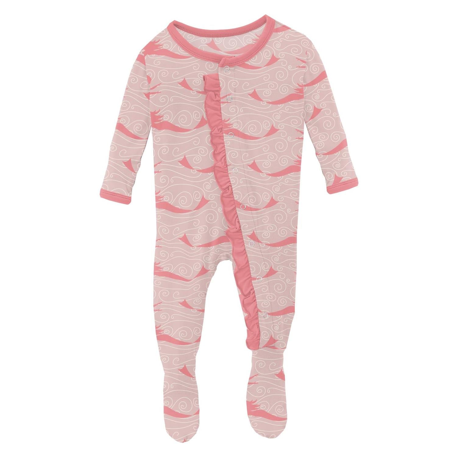 Kickee - Kids' Ruffle Footie with Snaps